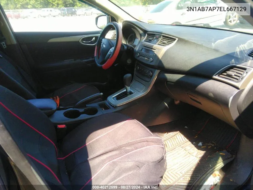 3N1AB7AP7EL667129 2014 Nissan Sentra Fe+ S/Fe+ Sv/S/Sl/Sr/Sv