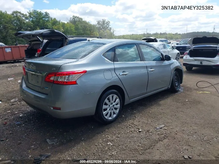 3N1AB7AP4EY325382 2014 Nissan Sentra Sv