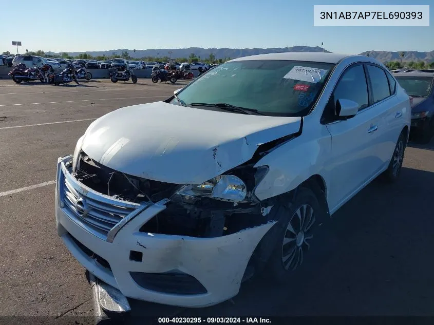 3N1AB7AP7EL690393 2014 Nissan Sentra Sv