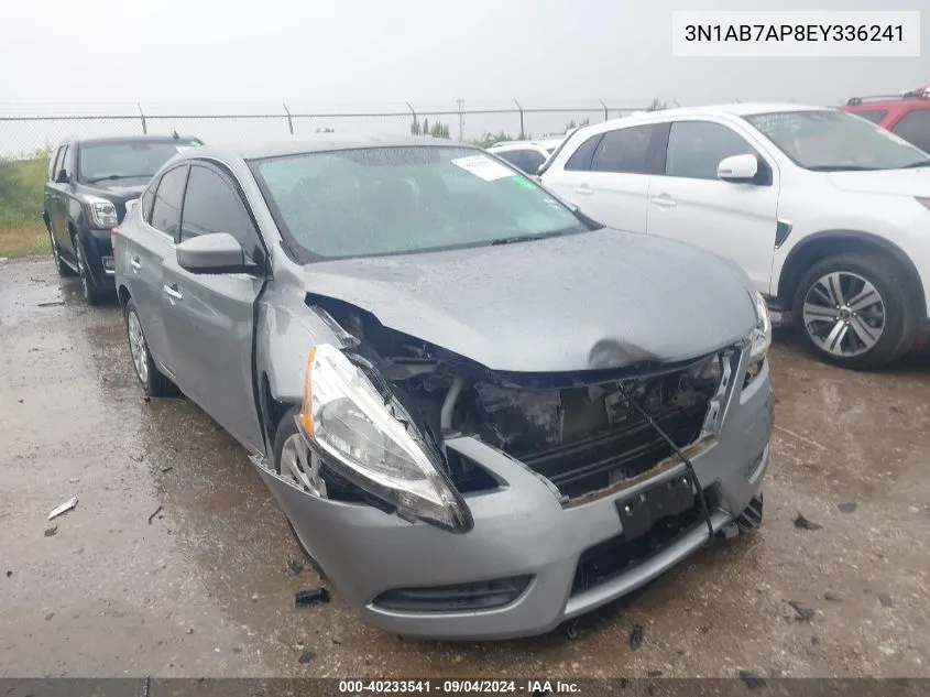 3N1AB7AP8EY336241 2014 Nissan Sentra S