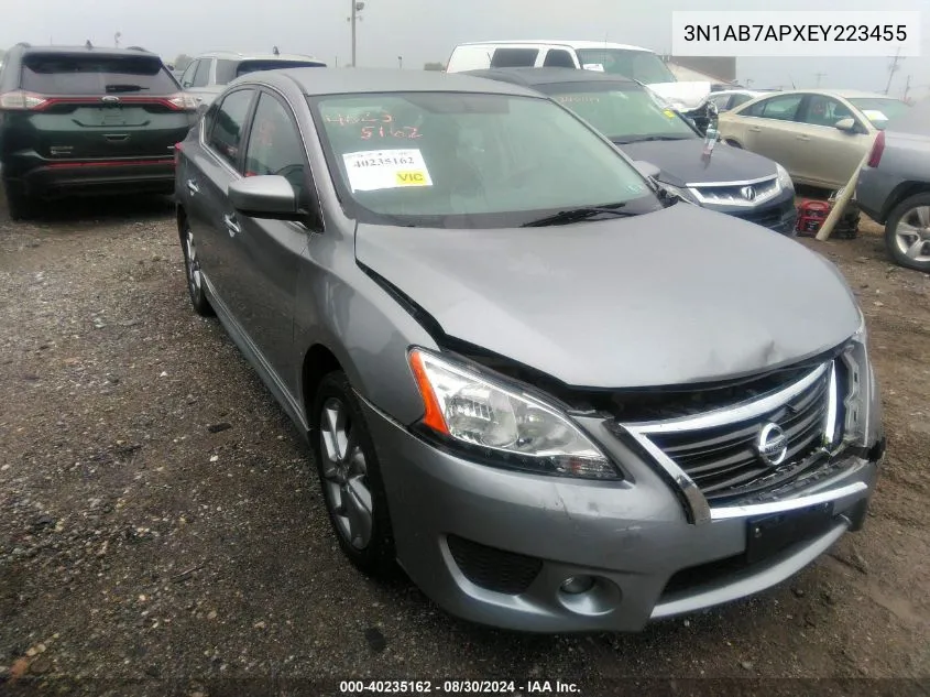 3N1AB7APXEY223455 2014 Nissan Sentra Sr