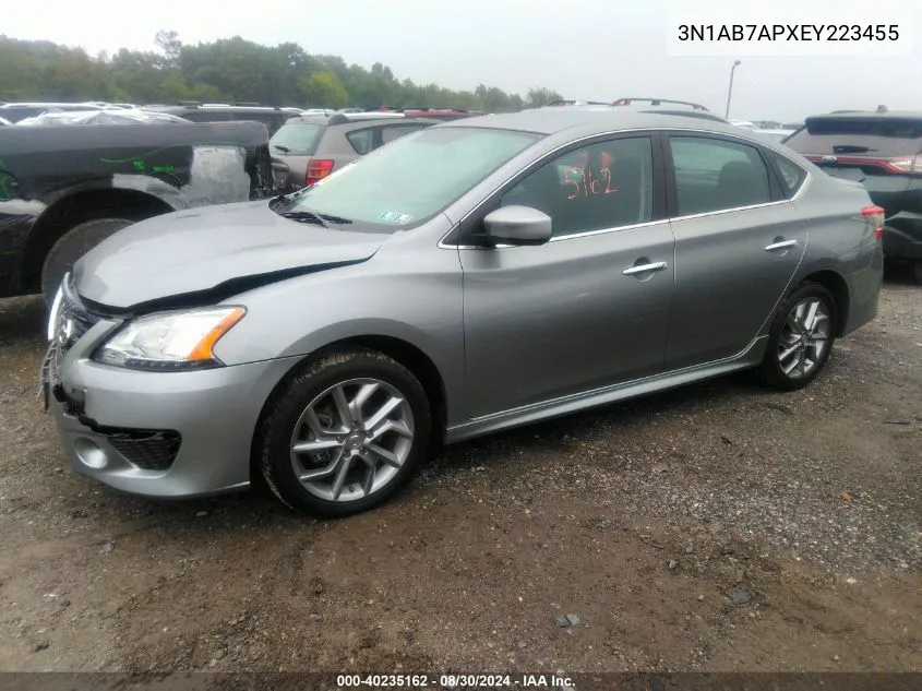 2014 Nissan Sentra Sr VIN: 3N1AB7APXEY223455 Lot: 40235162