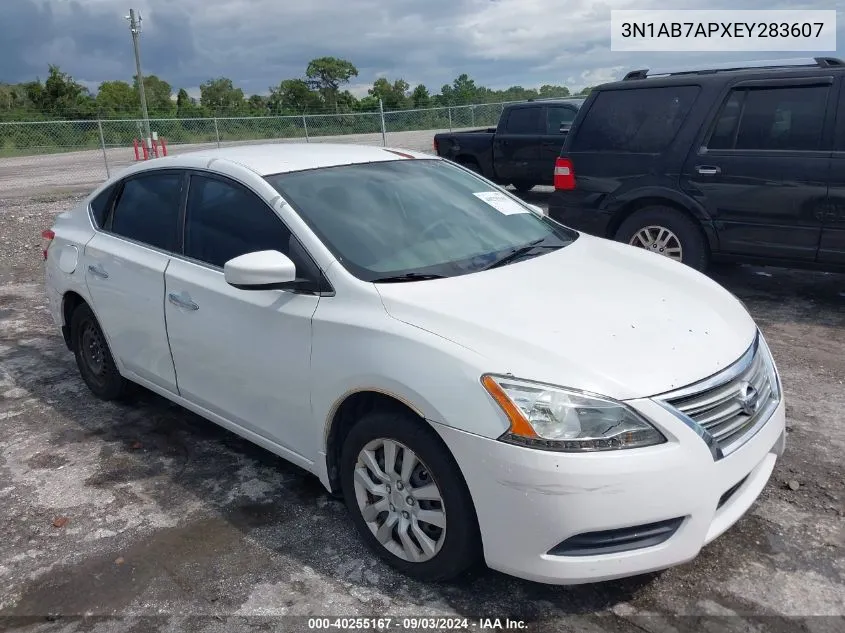 3N1AB7APXEY283607 2014 Nissan Sentra S