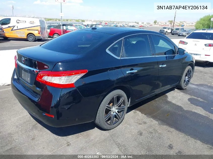 2014 Nissan Sentra Sl VIN: 3N1AB7AP4EY206134 Lot: 40263383