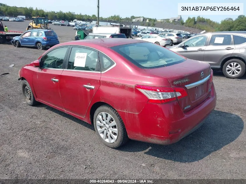 3N1AB7AP6EY266464 2014 Nissan Sentra Sv