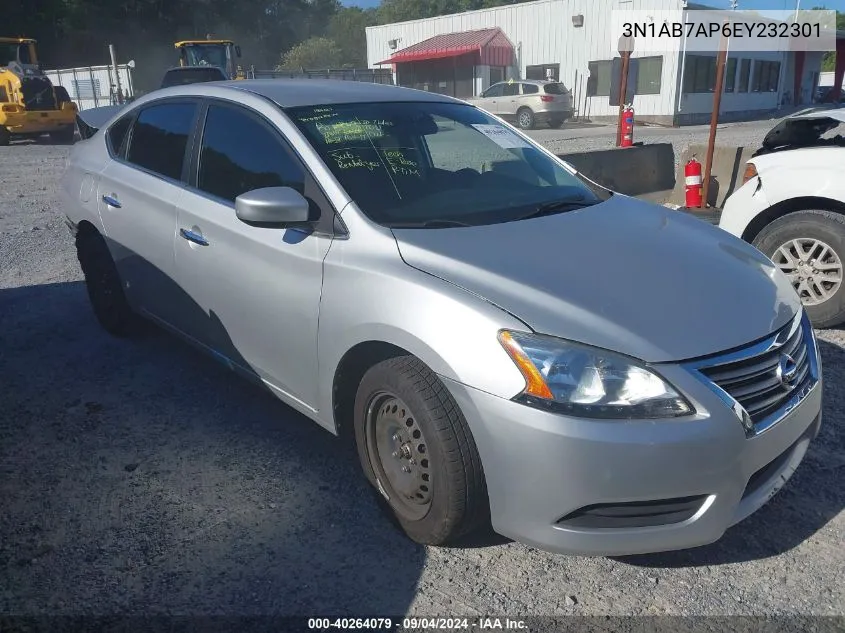 2014 Nissan Sentra S/Sv/Sr/Sl VIN: 3N1AB7AP6EY232301 Lot: 40264079