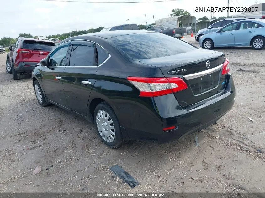 3N1AB7AP7EY239807 2014 Nissan Sentra Fe+ S/Fe+ Sv/S/Sl/Sr/Sv