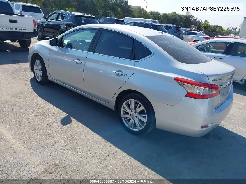 2014 Nissan Sentra S/Sv/Sr/Sl VIN: 3N1AB7AP8EY226595 Lot: 40300897