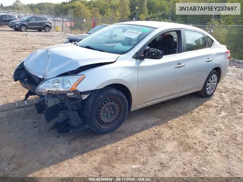 2014 Nissan Sentra S/Sv/Sr/Sl VIN: 3N1AB7AP5EY237697 Lot: 40309640