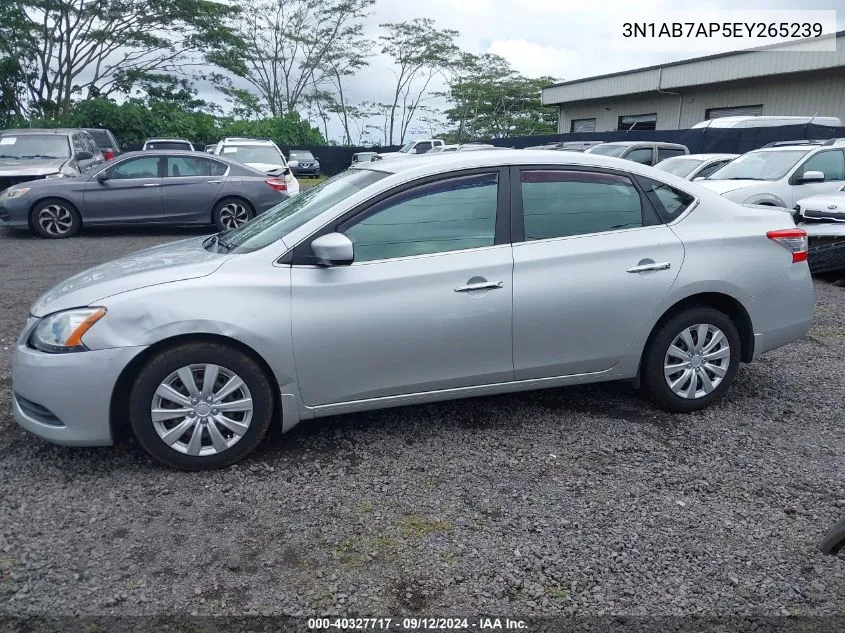 2014 Nissan Sentra Fe+ Sv VIN: 3N1AB7AP5EY265239 Lot: 40327717