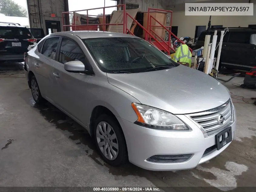 2014 Nissan Sentra S VIN: 3N1AB7AP9EY276597 Lot: 40335980