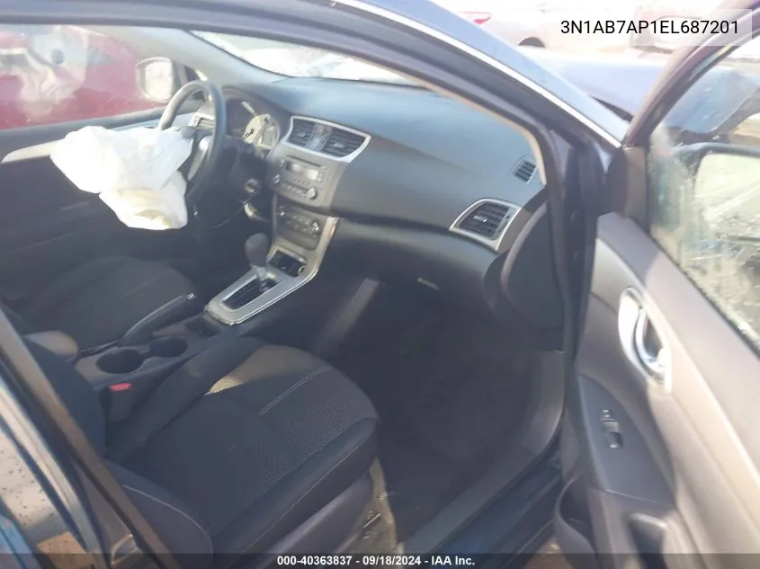 3N1AB7AP1EL687201 2014 Nissan Sentra S