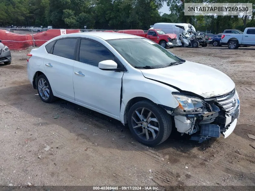 2014 Nissan Sentra Fe+ S/Fe+ Sv/S/Sl/Sr/Sv VIN: 3N1AB7AP8EY269530 Lot: 40369445