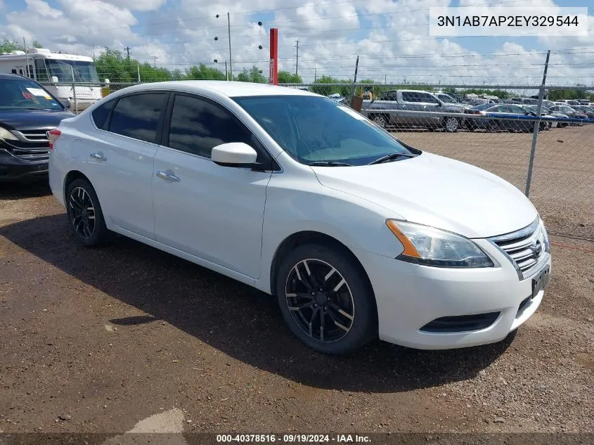 2014 Nissan Sentra Sv VIN: 3N1AB7AP2EY329544 Lot: 40378516