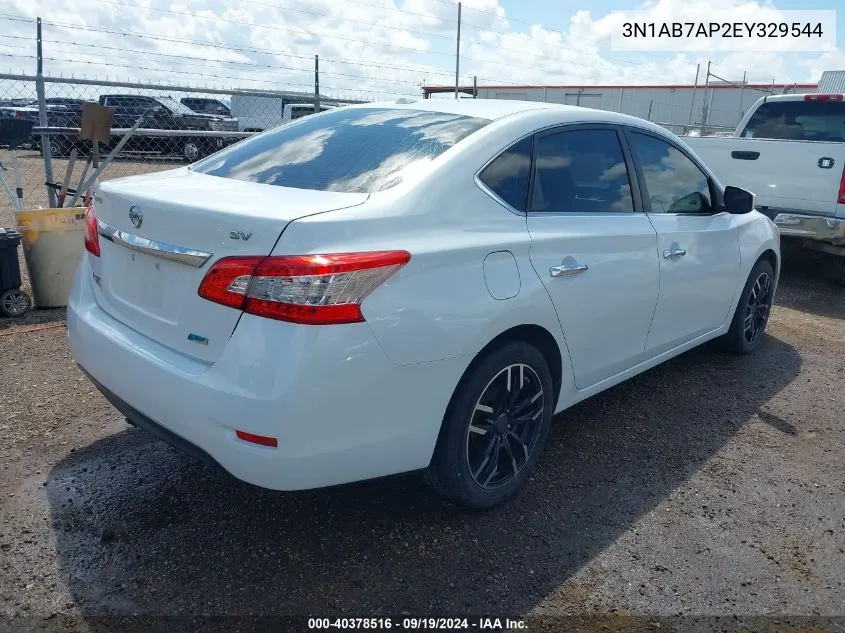 2014 Nissan Sentra Sv VIN: 3N1AB7AP2EY329544 Lot: 40378516