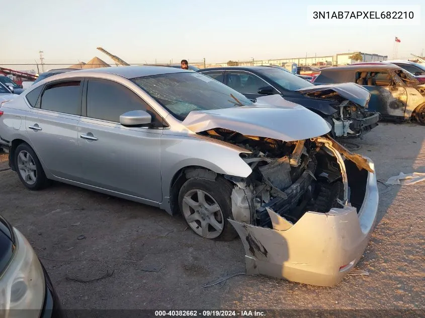 3N1AB7APXEL682210 2014 Nissan Sentra S