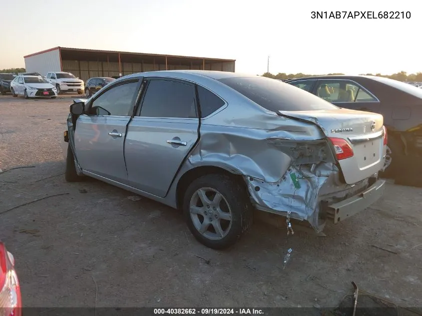 3N1AB7APXEL682210 2014 Nissan Sentra S