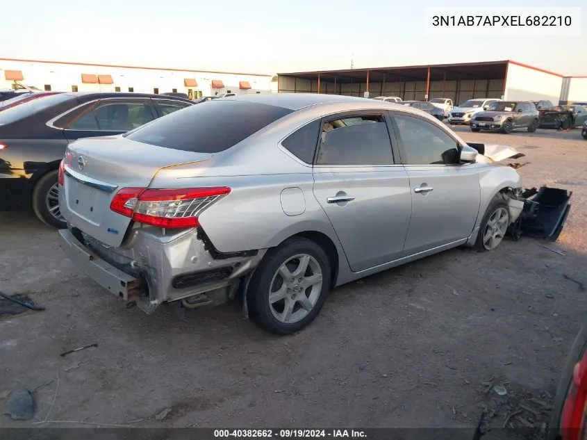 3N1AB7APXEL682210 2014 Nissan Sentra S