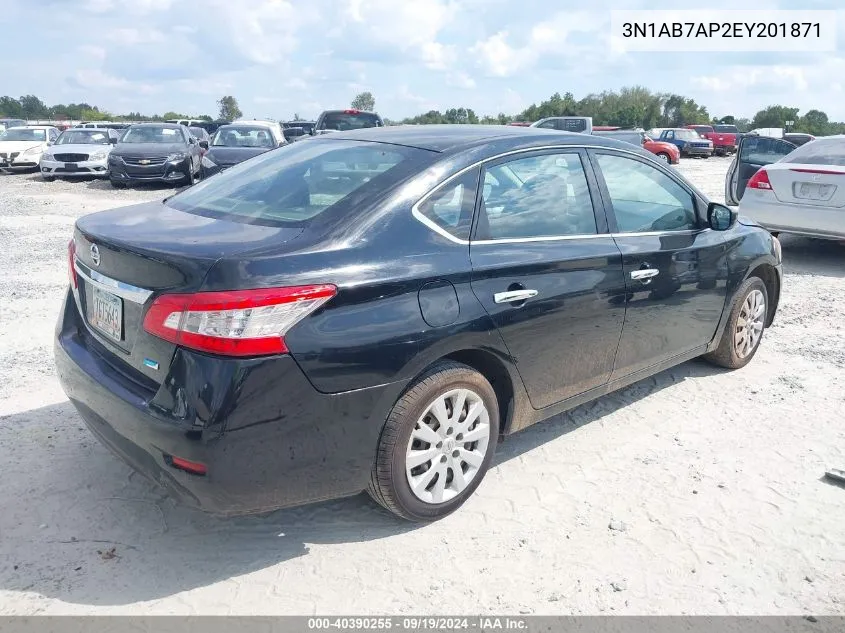 3N1AB7AP2EY201871 2014 Nissan Sentra S