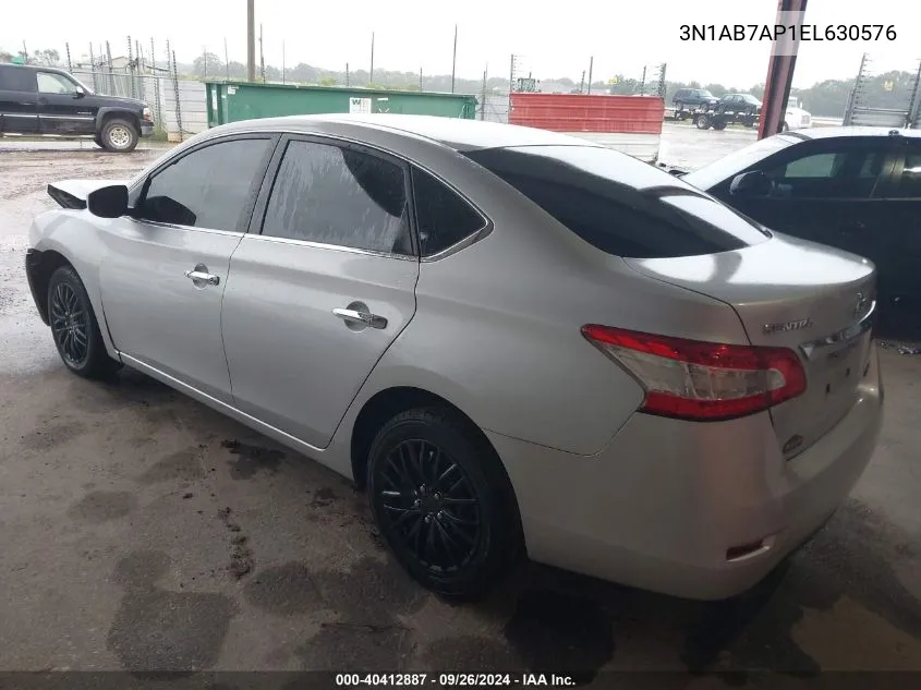 3N1AB7AP1EL630576 2014 Nissan Sentra S/Sv/Sr/Sl