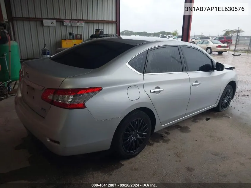 3N1AB7AP1EL630576 2014 Nissan Sentra S/Sv/Sr/Sl