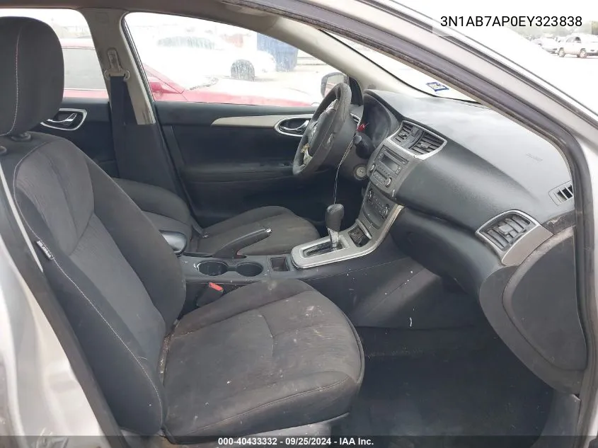 3N1AB7AP0EY323838 2014 Nissan Sentra Sv