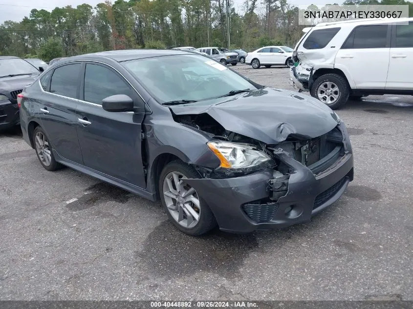 2014 Nissan Sentra Sr VIN: 3N1AB7AP1EY330667 Lot: 40448892