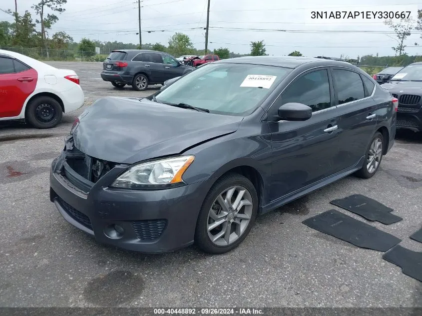 2014 Nissan Sentra Sr VIN: 3N1AB7AP1EY330667 Lot: 40448892