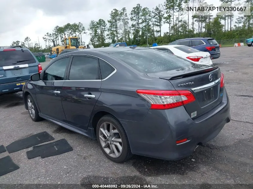 2014 Nissan Sentra Sr VIN: 3N1AB7AP1EY330667 Lot: 40448892