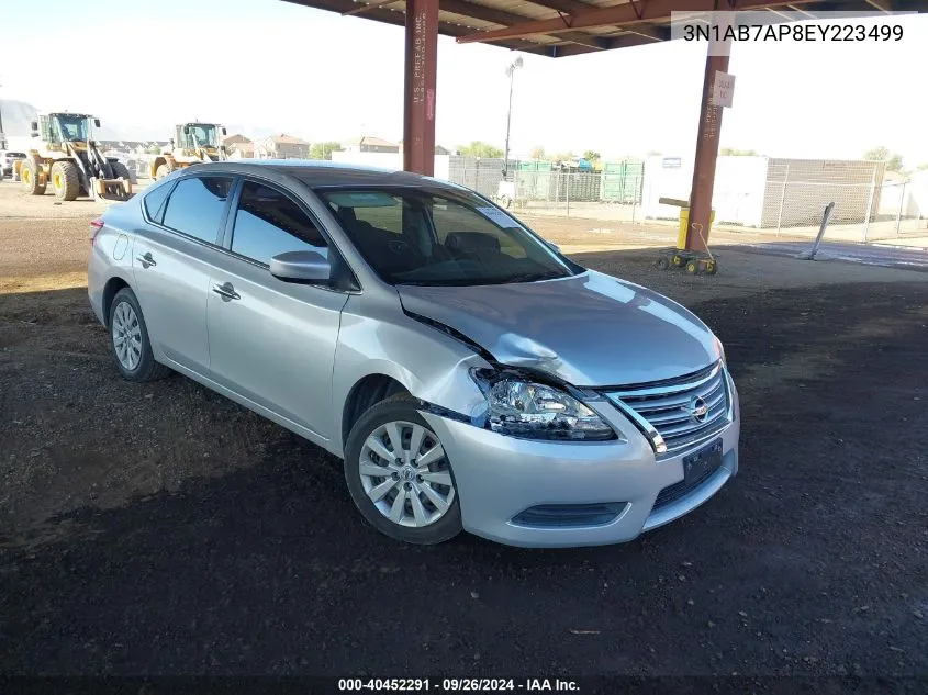 2014 Nissan Sentra Fe+ S/Fe+ Sv/S/Sl/Sr/Sv VIN: 3N1AB7AP8EY223499 Lot: 40452291