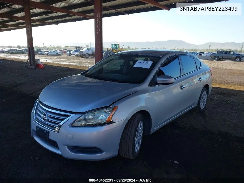 2014 Nissan Sentra Fe+ S/Fe+ Sv/S/Sl/Sr/Sv VIN: 3N1AB7AP8EY223499 Lot: 40452291