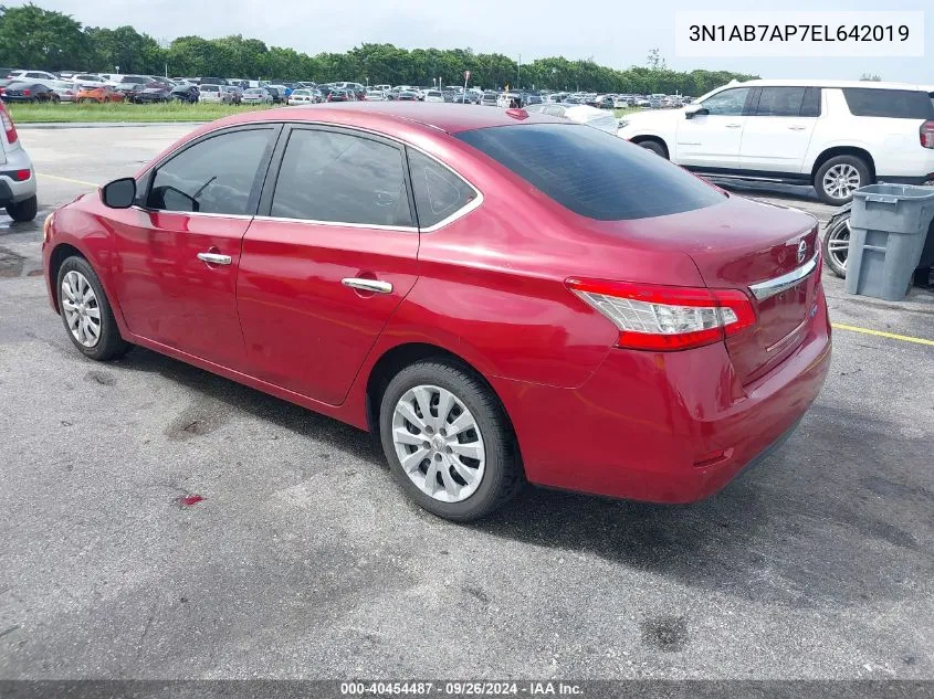 3N1AB7AP7EL642019 2014 Nissan Sentra Sv