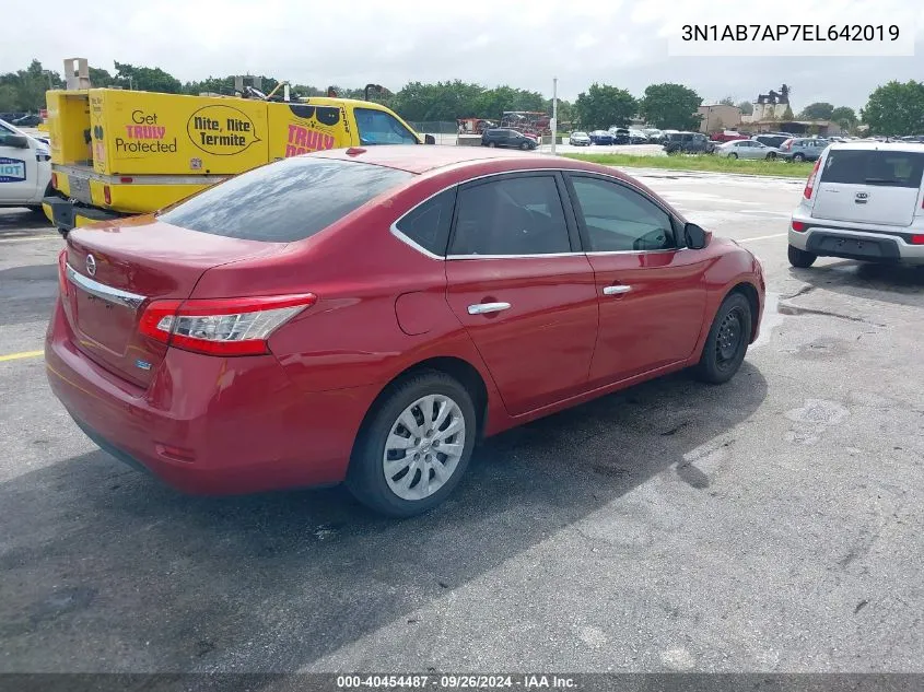 3N1AB7AP7EL642019 2014 Nissan Sentra Sv