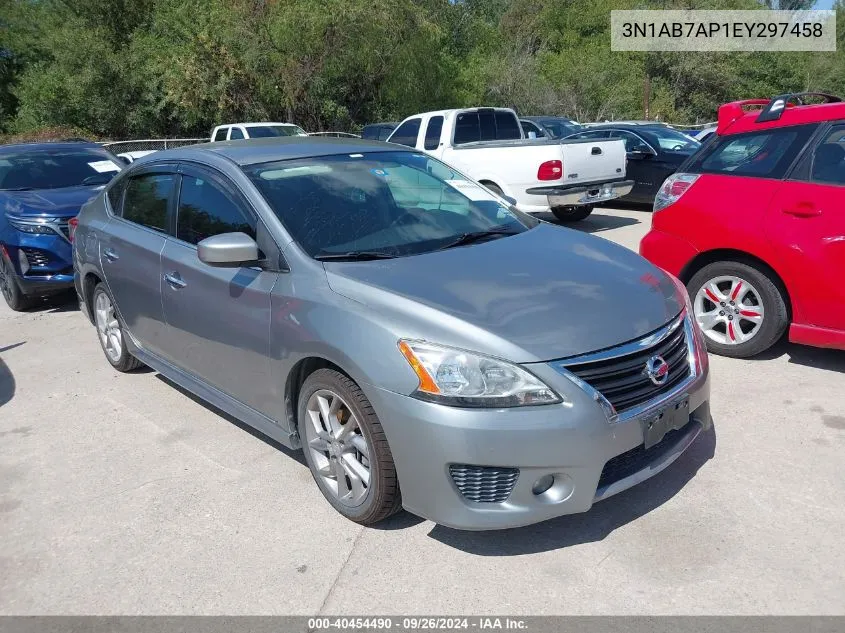 2014 Nissan Sentra Sr VIN: 3N1AB7AP1EY297458 Lot: 40454490