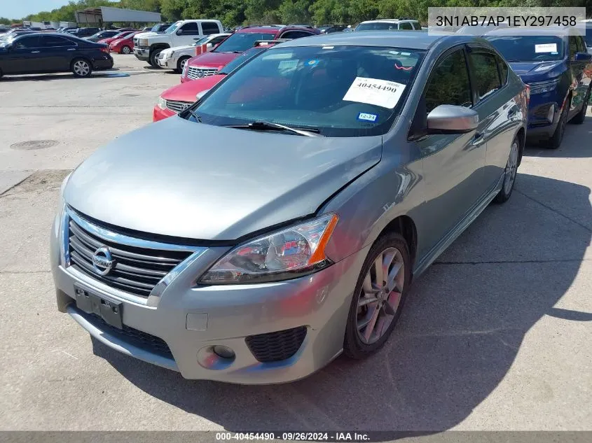 2014 Nissan Sentra Sr VIN: 3N1AB7AP1EY297458 Lot: 40454490