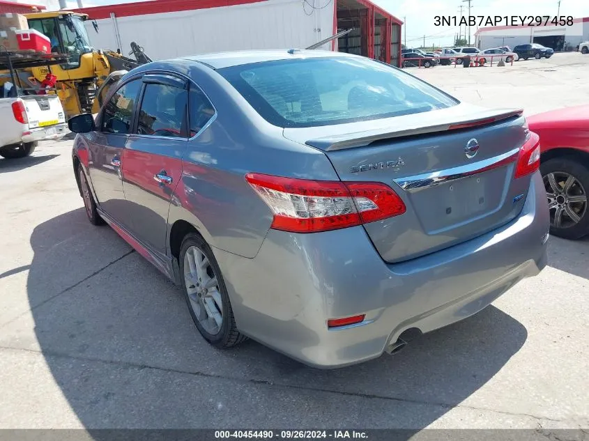 2014 Nissan Sentra Sr VIN: 3N1AB7AP1EY297458 Lot: 40454490