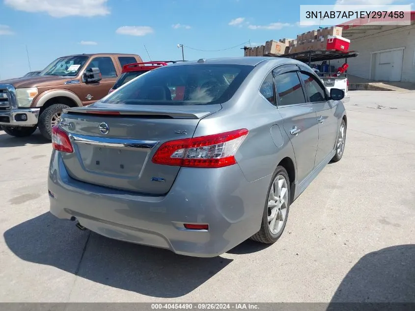 2014 Nissan Sentra Sr VIN: 3N1AB7AP1EY297458 Lot: 40454490