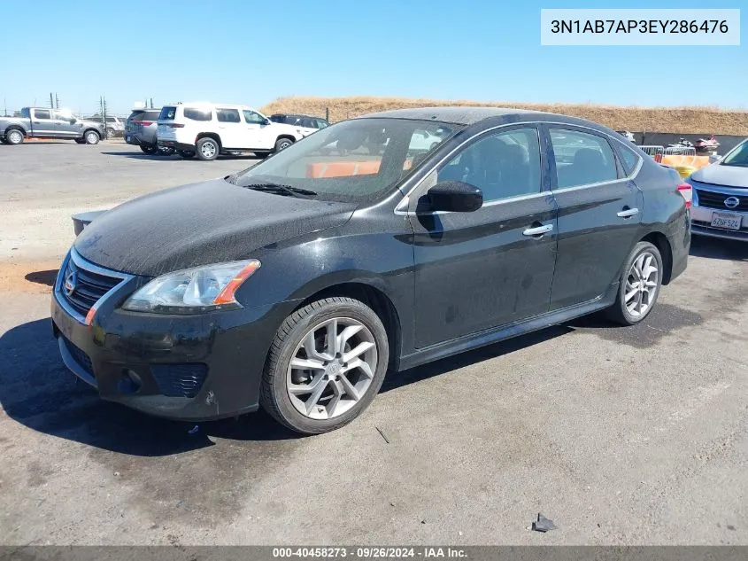 2014 Nissan Sentra Sr VIN: 3N1AB7AP3EY286476 Lot: 40458273