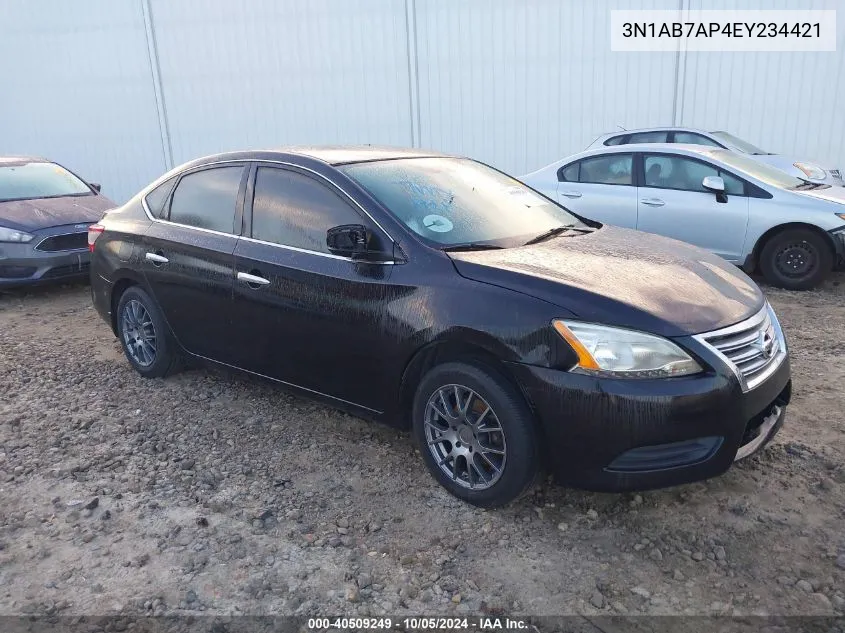 3N1AB7AP4EY234421 2014 Nissan Sentra S