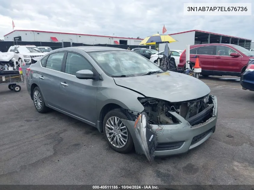 3N1AB7AP7EL676736 2014 Nissan Sentra Sv