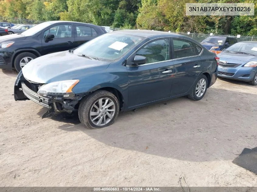 3N1AB7APXEY210236 2014 Nissan Sentra S/Sv/Sr/Sl