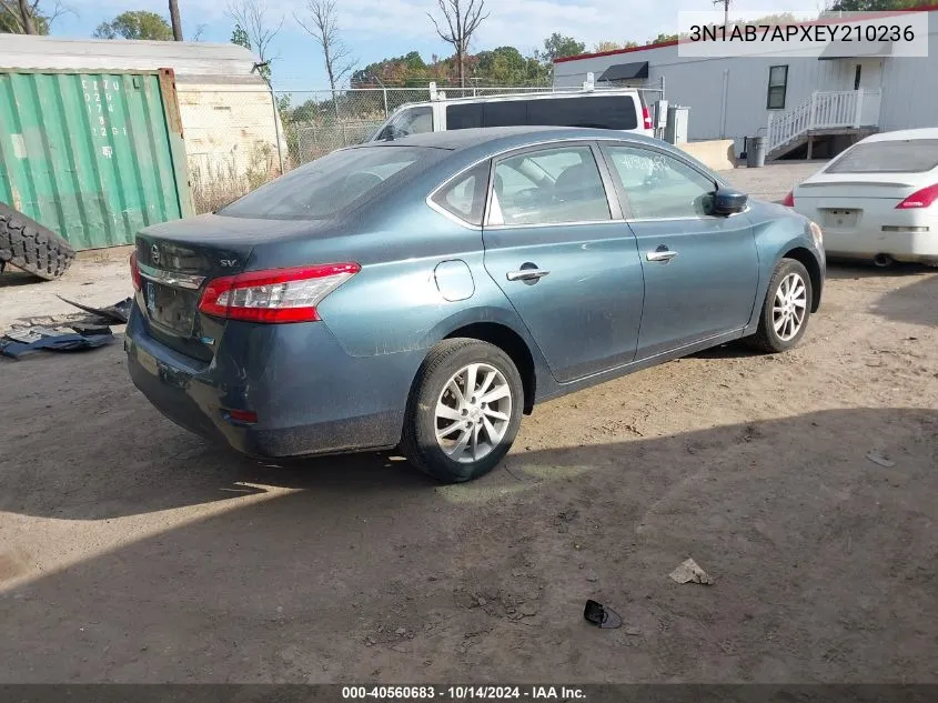 3N1AB7APXEY210236 2014 Nissan Sentra S/Sv/Sr/Sl