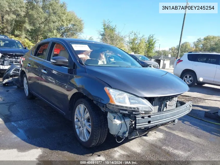 2014 Nissan Sentra Sl VIN: 3N1AB7AP0EY245254 Lot: 40591077