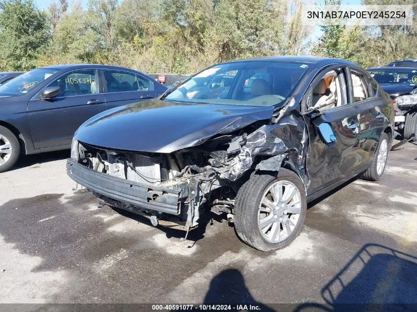 2014 Nissan Sentra Sl VIN: 3N1AB7AP0EY245254 Lot: 40591077