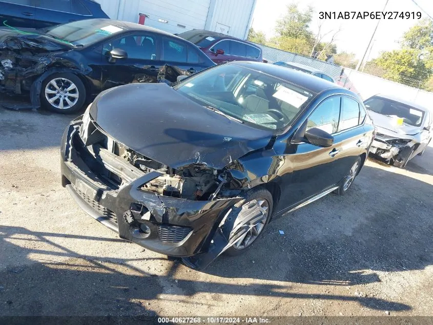 2014 Nissan Sentra Sr VIN: 3N1AB7AP6EY274919 Lot: 40627268