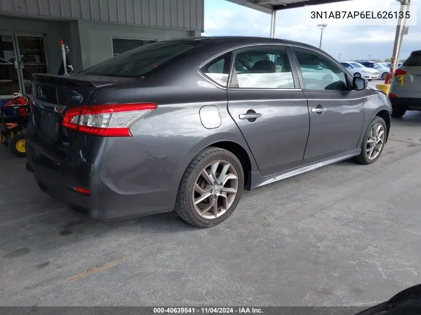 2014 Nissan Sentra Sr VIN: 3N1AB7AP6EL626135 Lot: 40639541