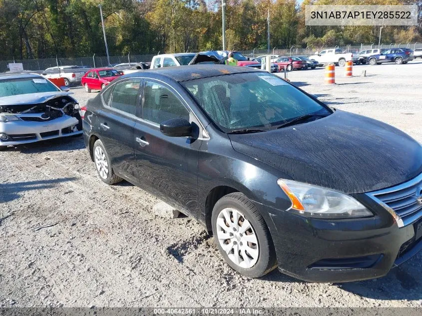 3N1AB7AP1EY285522 2014 Nissan Sentra S