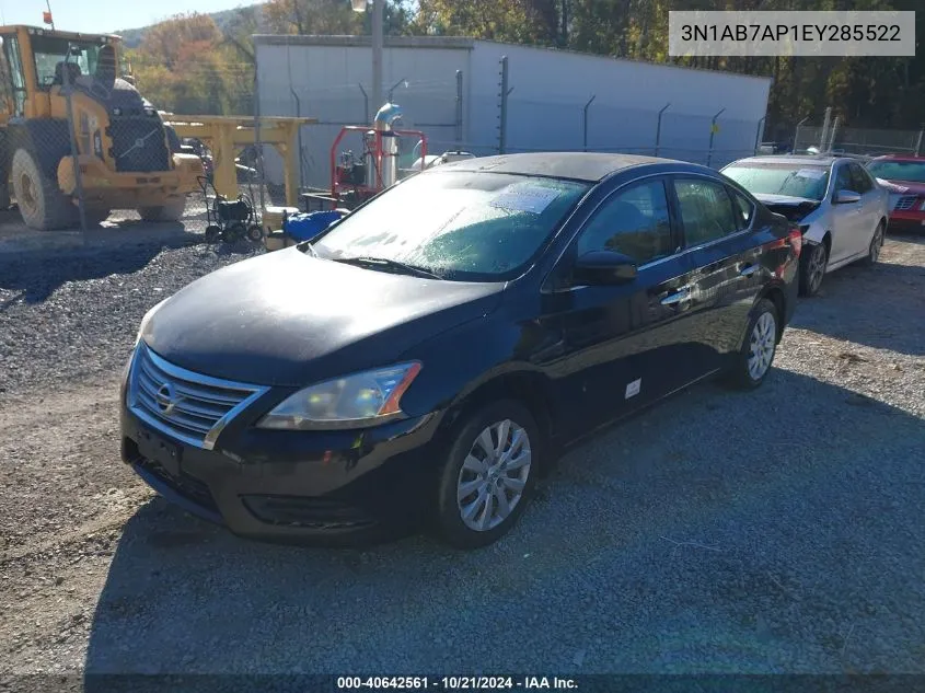 3N1AB7AP1EY285522 2014 Nissan Sentra S