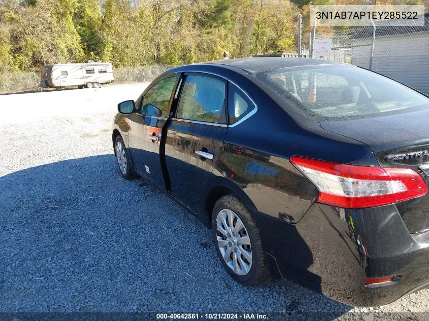 3N1AB7AP1EY285522 2014 Nissan Sentra S