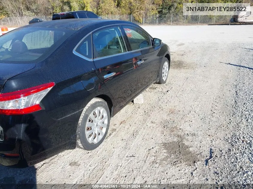 3N1AB7AP1EY285522 2014 Nissan Sentra S